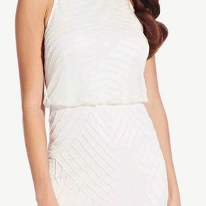 Adrianna Papell beaded cocktail dress NWT SIZE 12